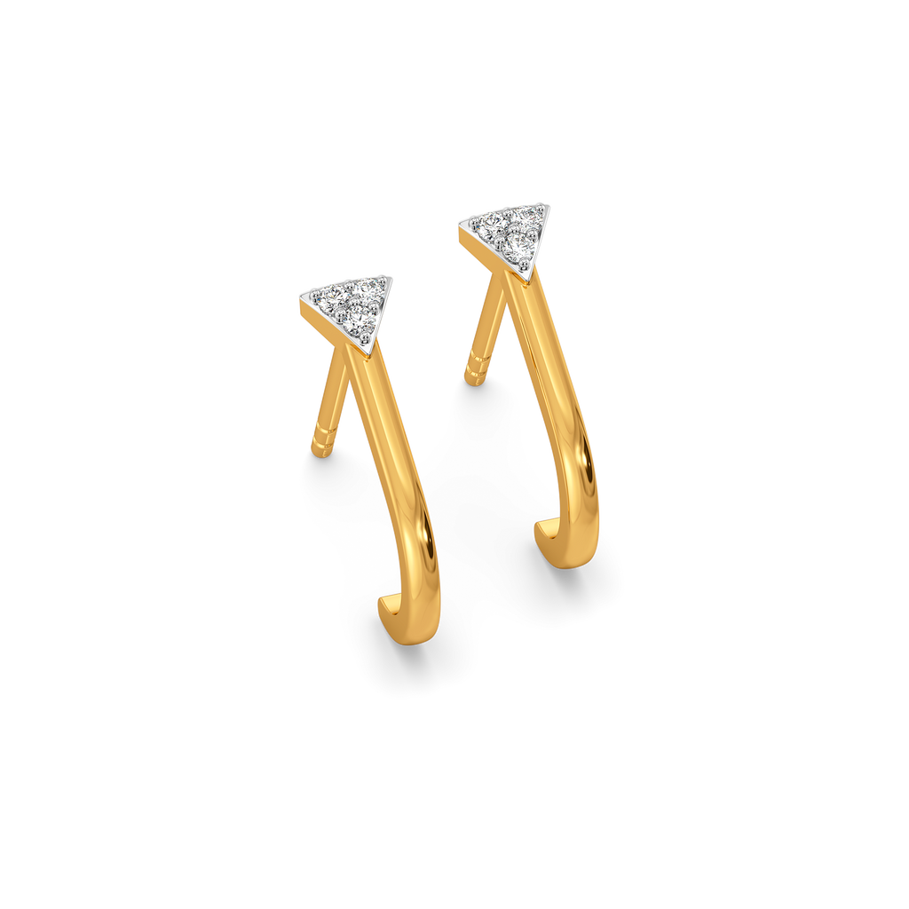 Vivid Vertex Diamond Earrings