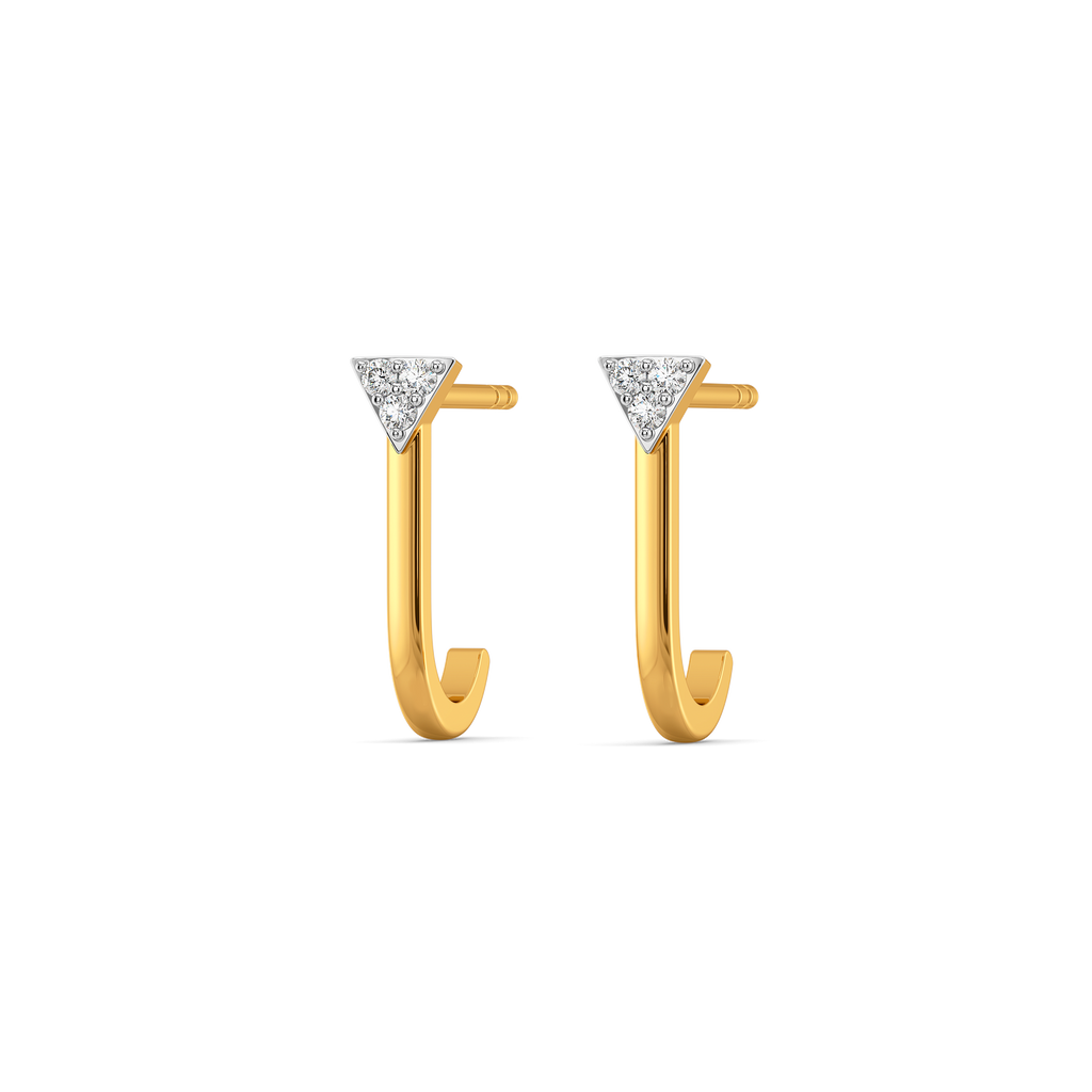Vivid Vertex Diamond Earrings