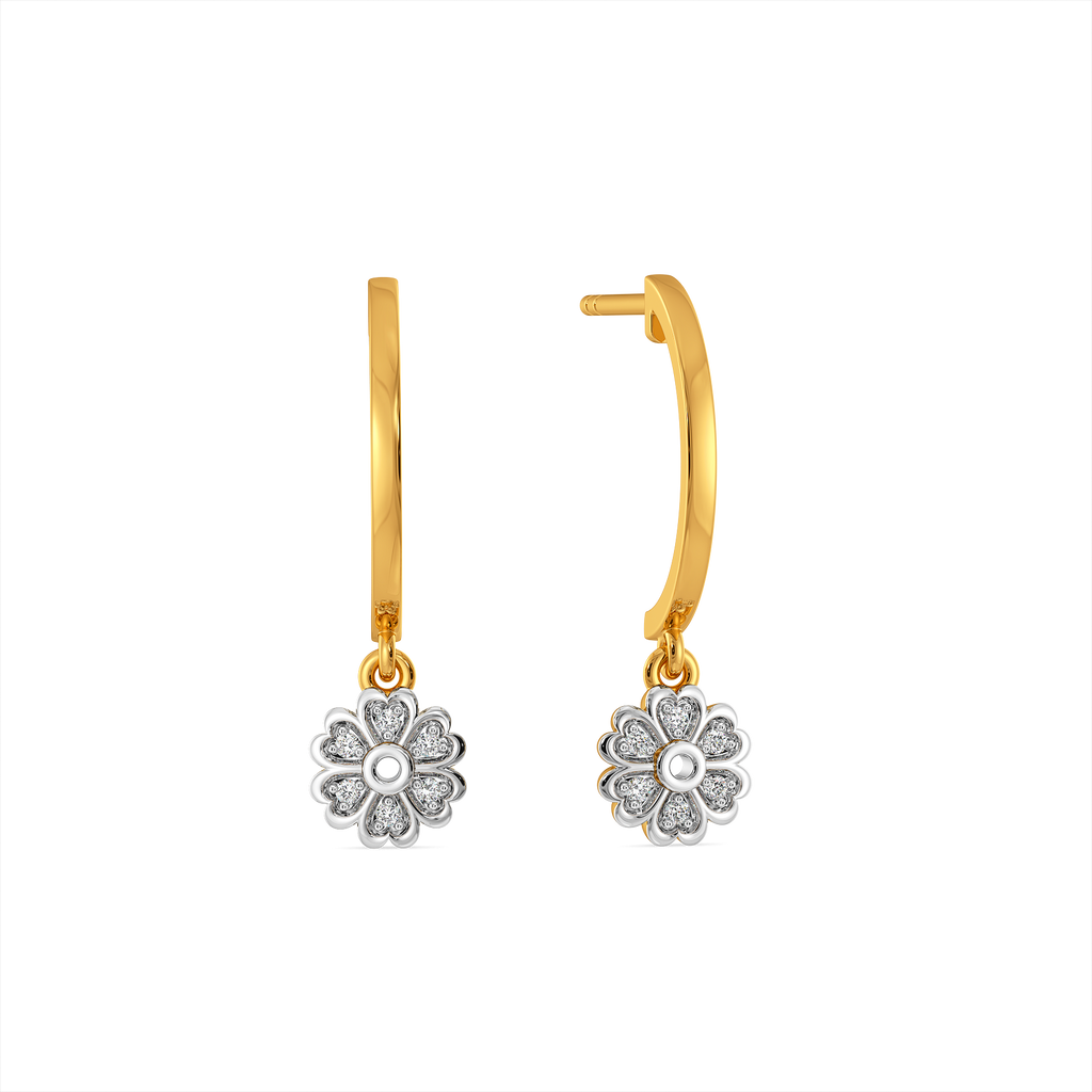 Petal Gleam Diamond Earrings