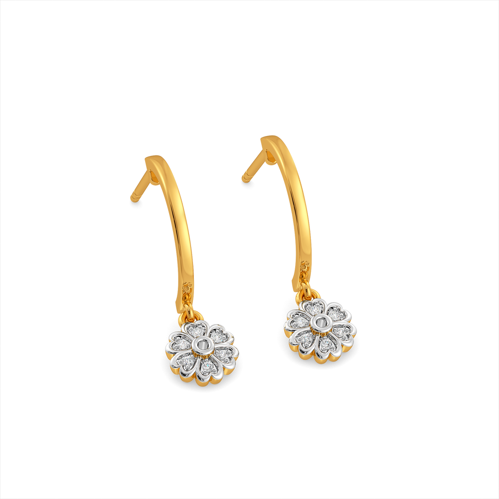 Petal Gleam Diamond Earrings