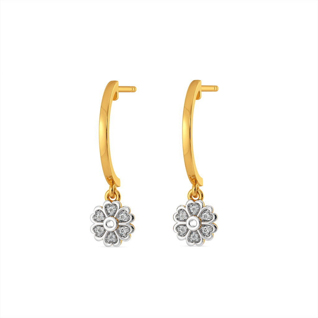 Petal Gleam Diamond Earrings