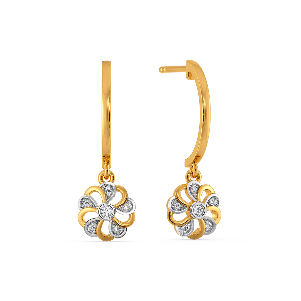 Floral Flicker Diamond Earrings