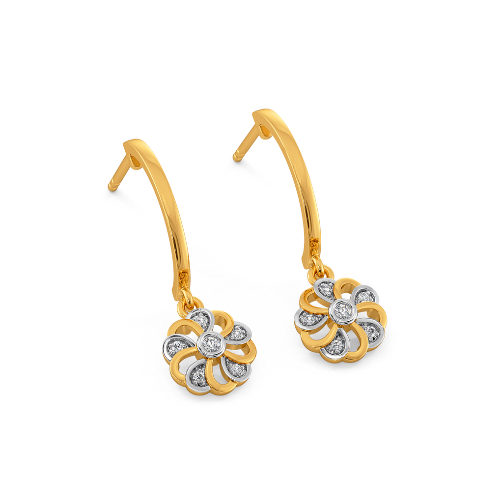 Floral Flicker Diamond Earrings