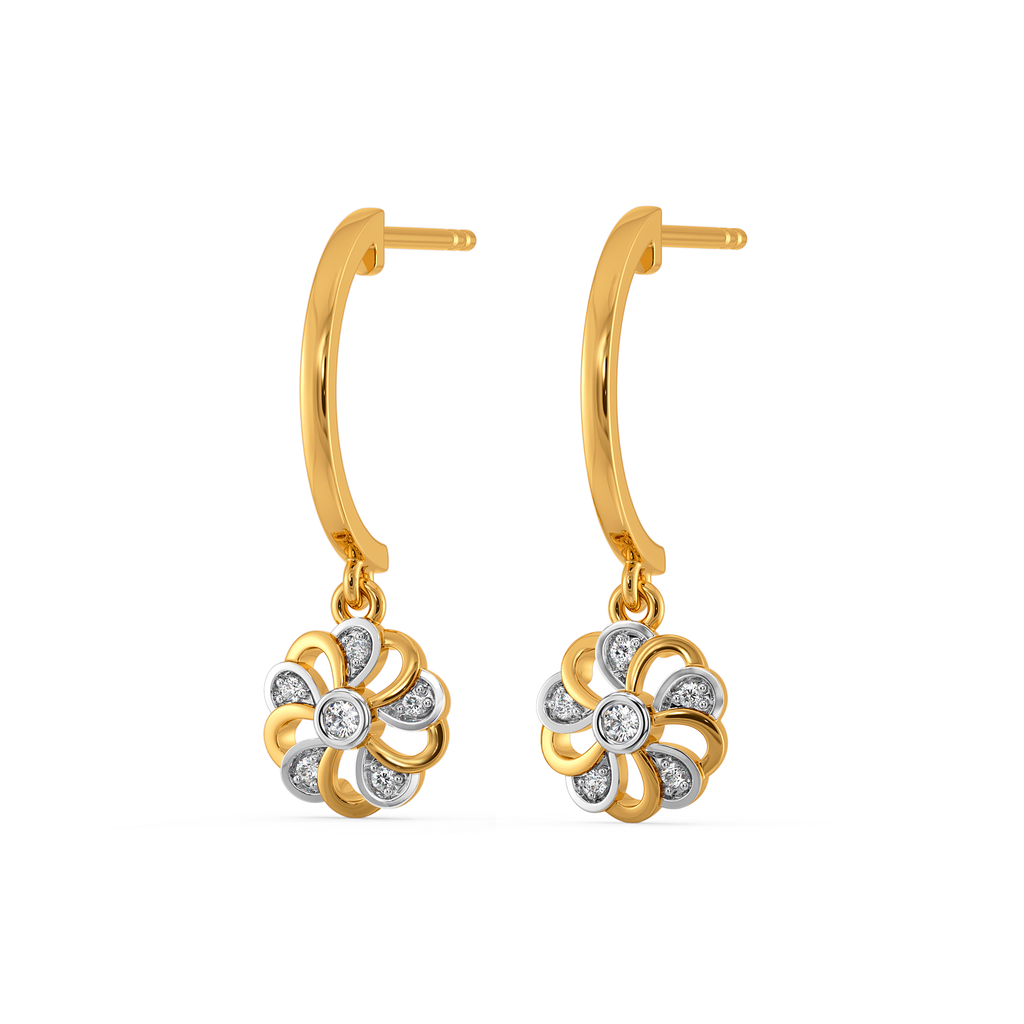 Floral Flicker Diamond Earrings