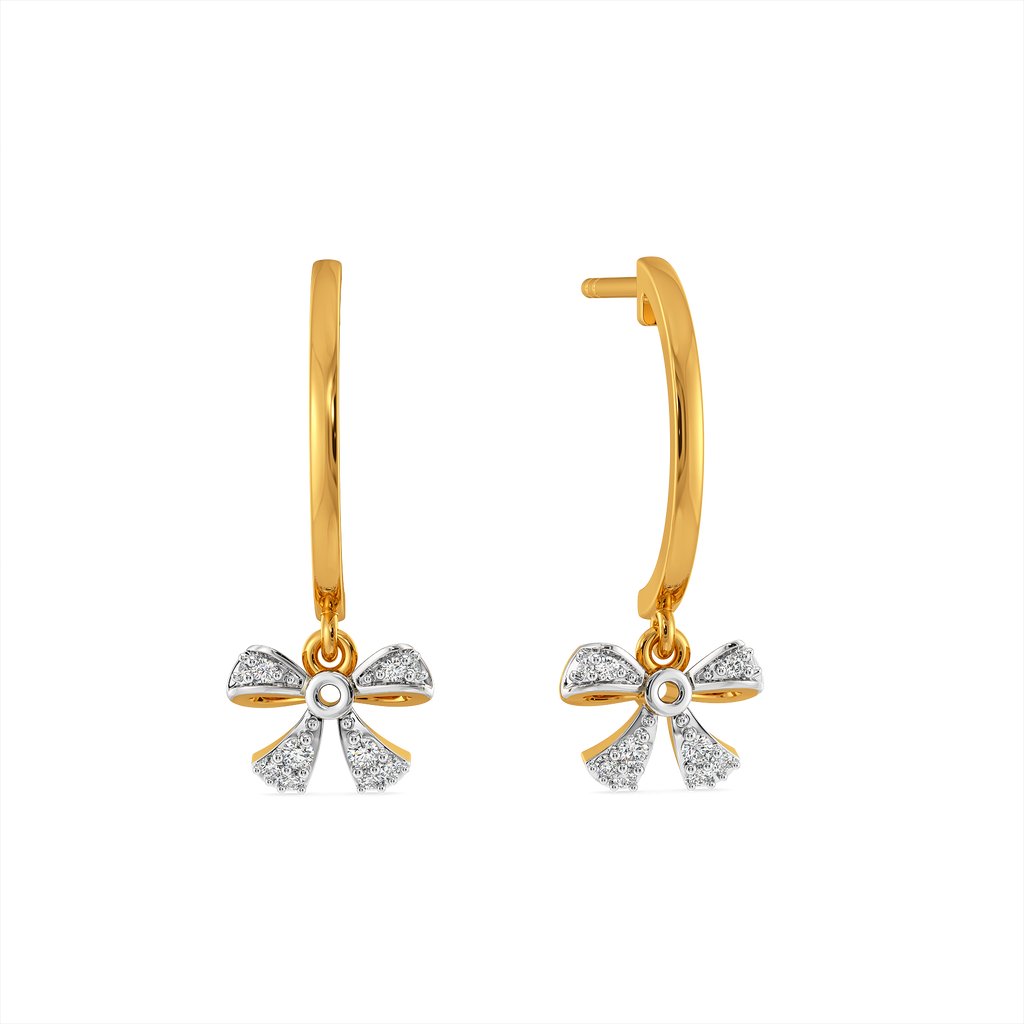 Bow Bling Diamond Earrings