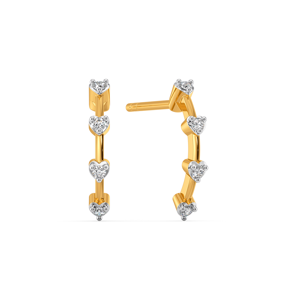 Luxe Heartbeat Diamond Earrings