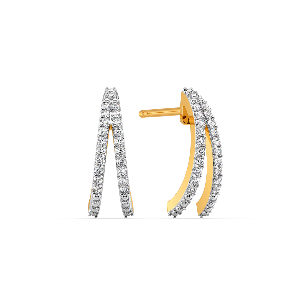 Twist Diamond Earrings