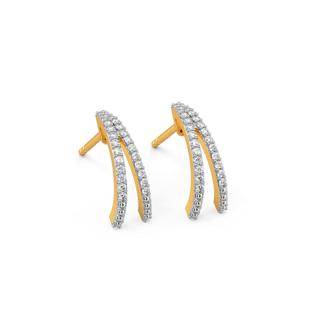 Twist Diamond Earrings