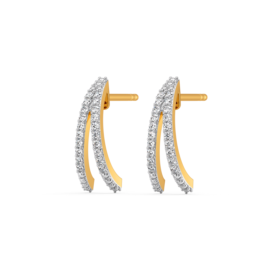 Twist Diamond Earrings