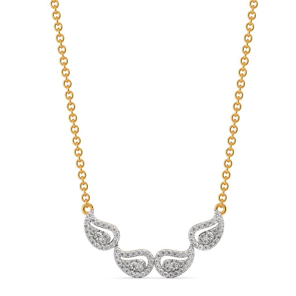 Swirling in Paisleys Diamond Necklaces