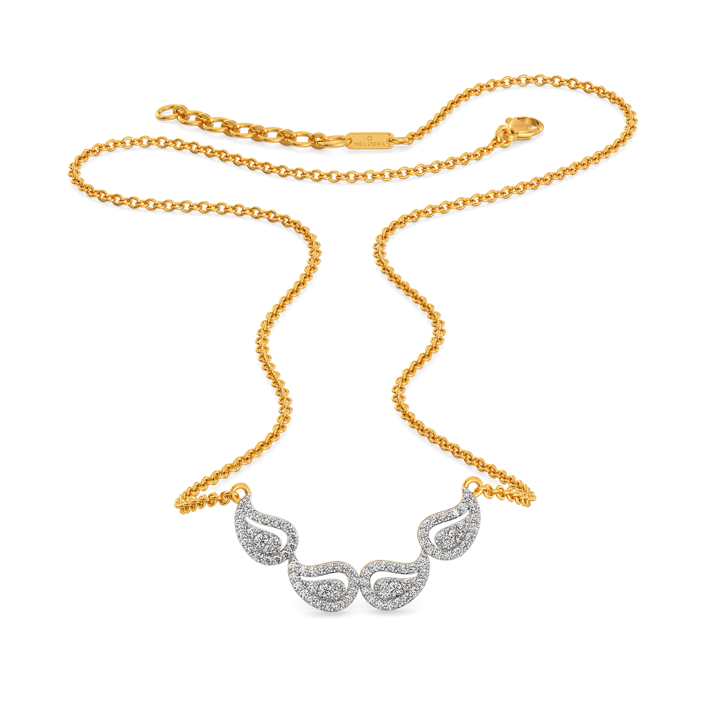 Swirling in Paisleys Diamond Necklaces