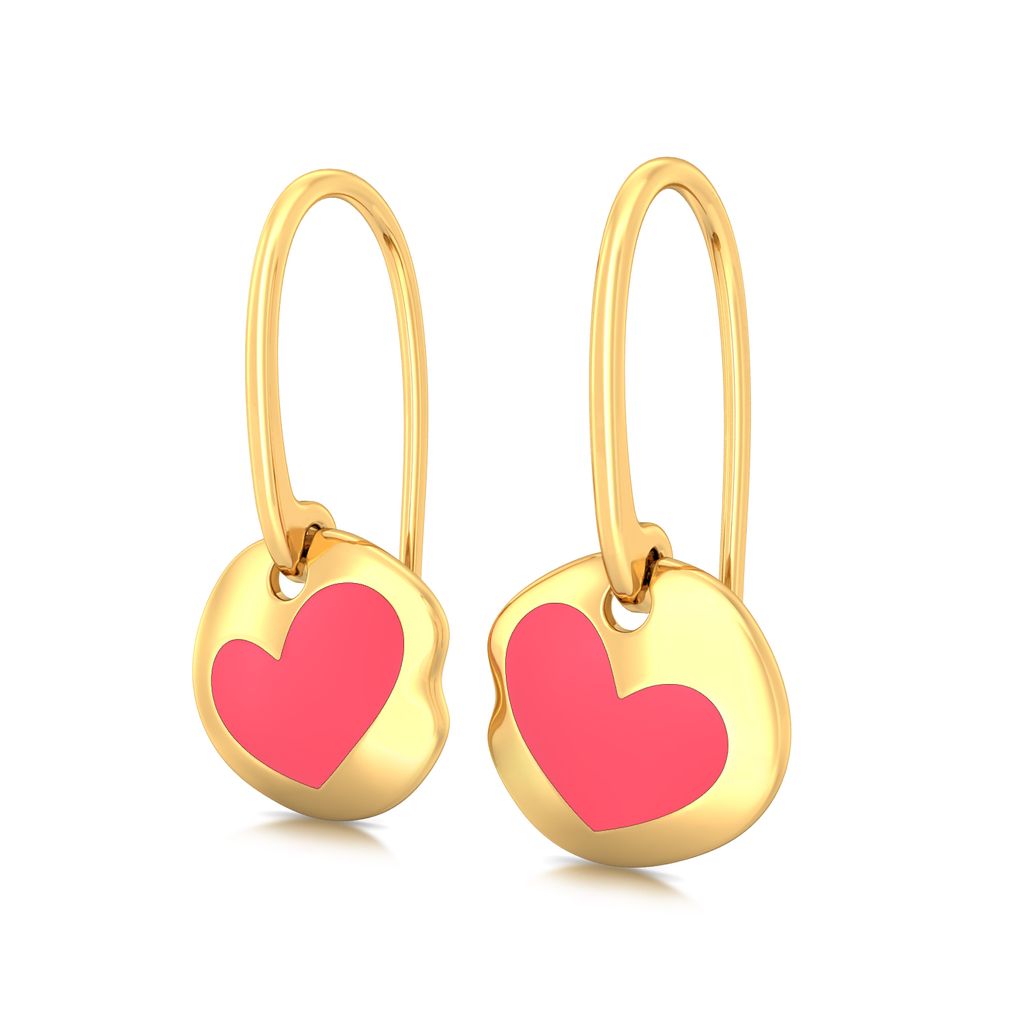 Enamoured Enamel Gold Earrings
