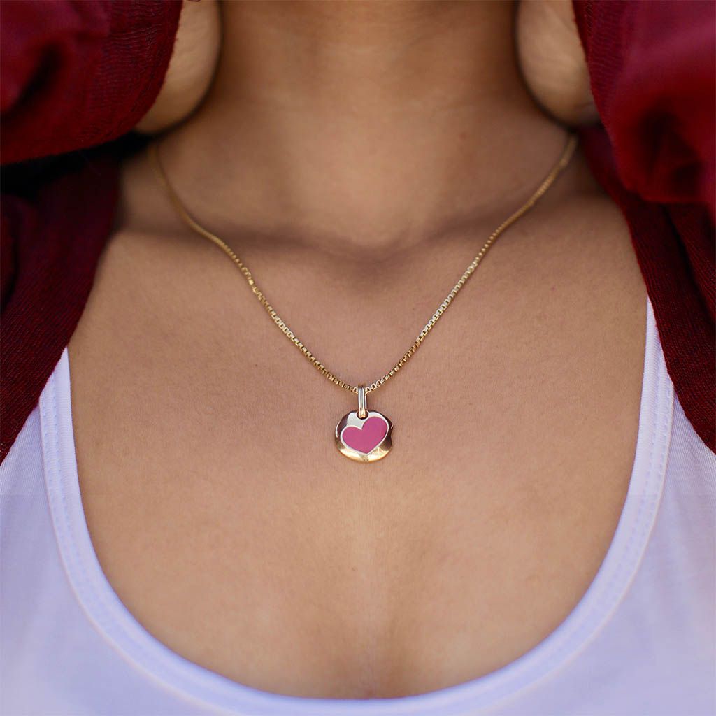 Enamoured Enamel Gold Pendants