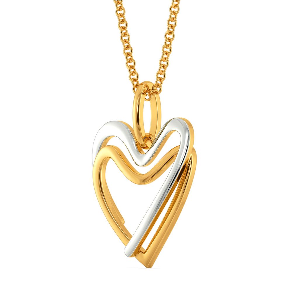 Double Dealing Gold Pendants