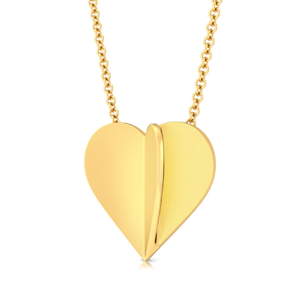 Cold Folds Gold Pendants