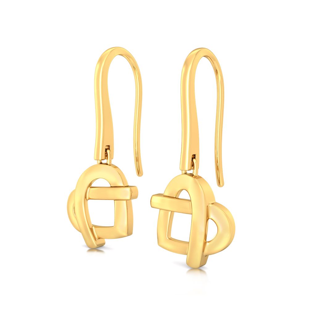 Knotty Affair Gold Earrings