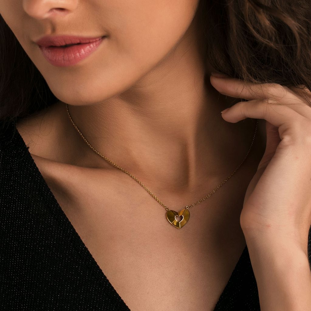 Peek-a-boo Gold Necklaces