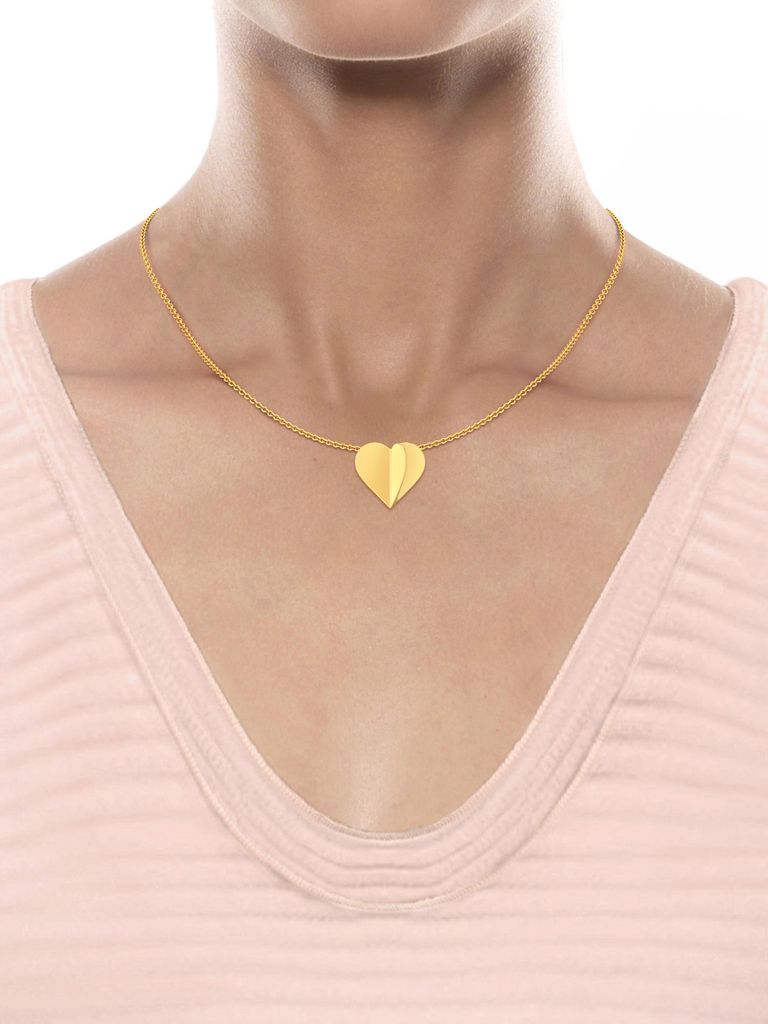 Cold Folds Gold Pendants