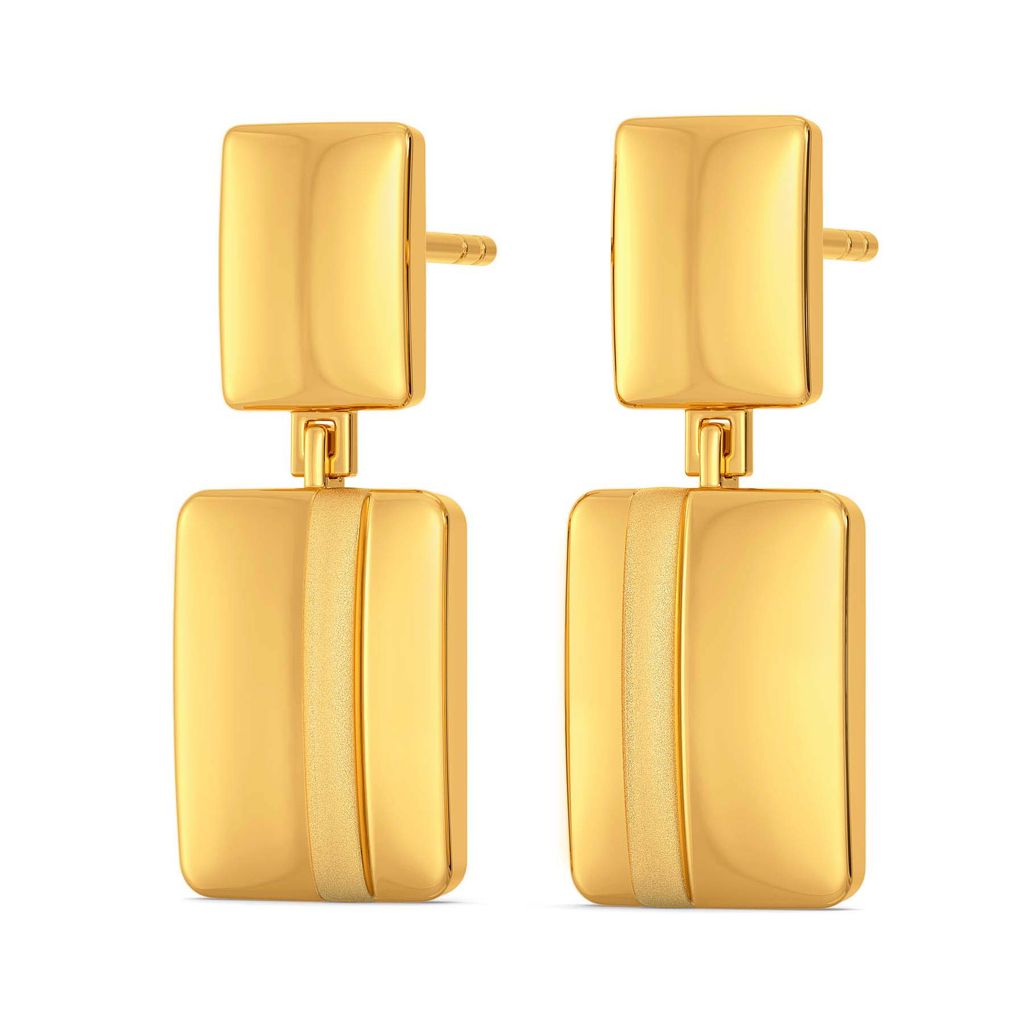 Subtly Suave Gold Earrings