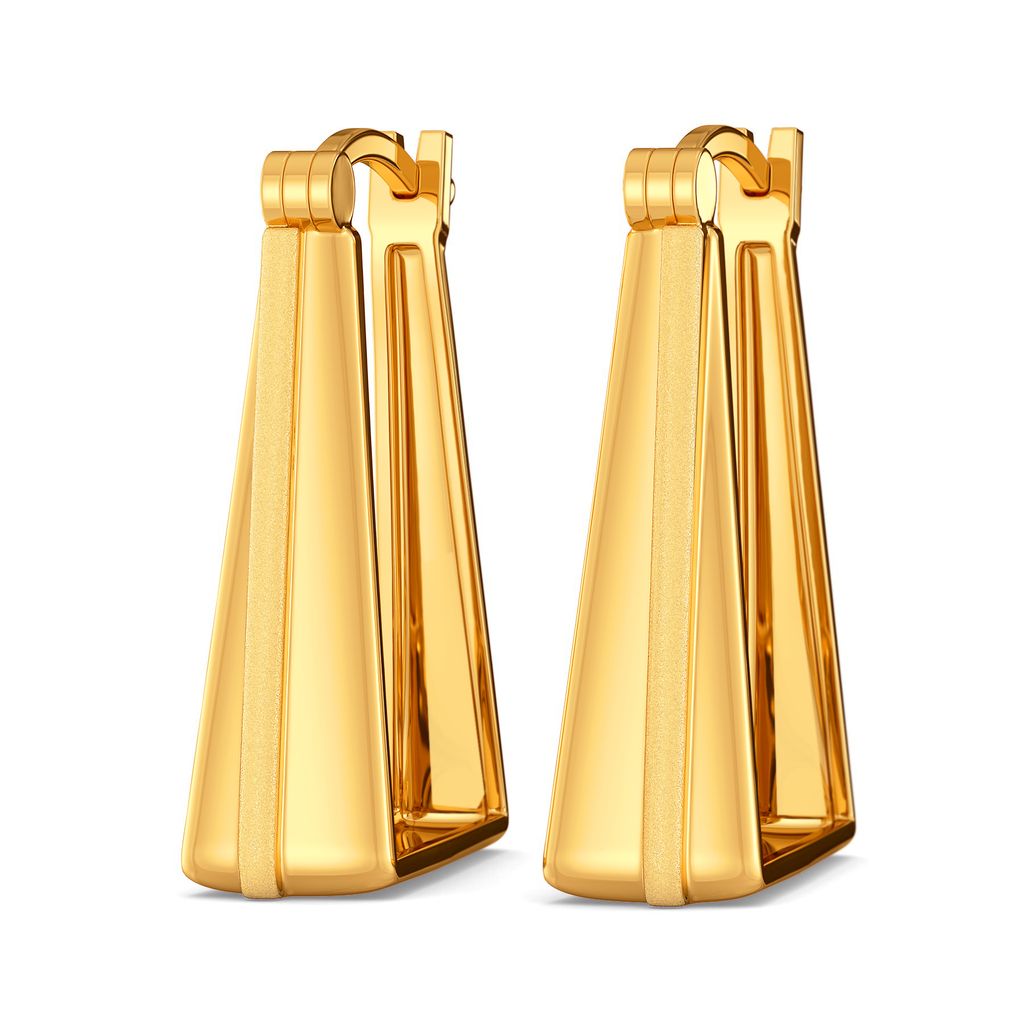 Subtly Suave Gold Earrings