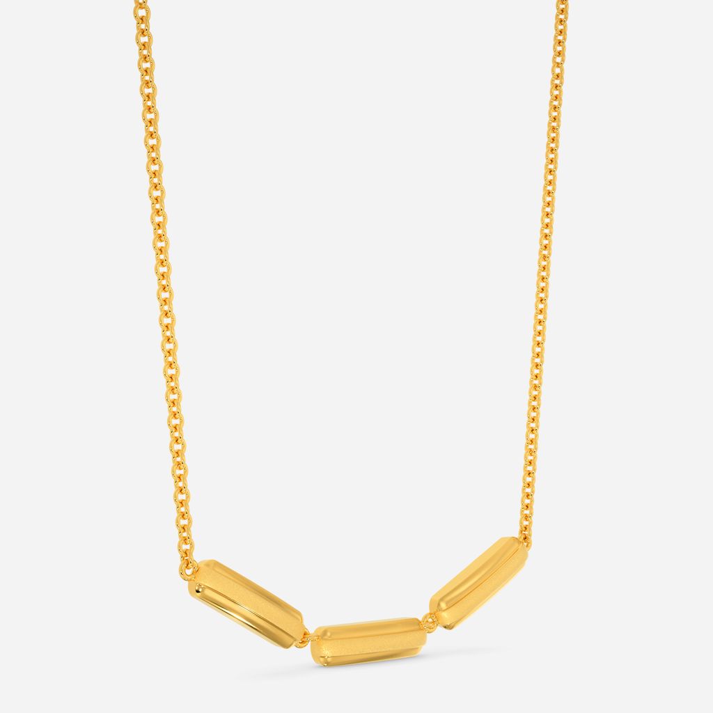 Subtly Suave Gold Necklaces