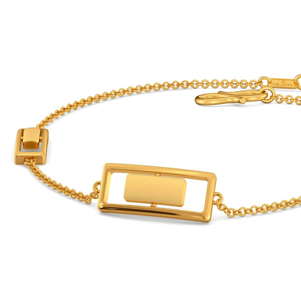 Subtle Seams Gold Bracelets