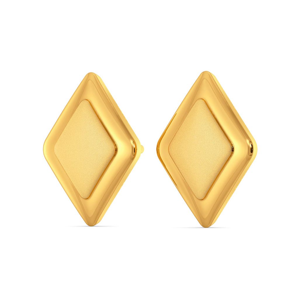 Muted Minimal Gold Earrings