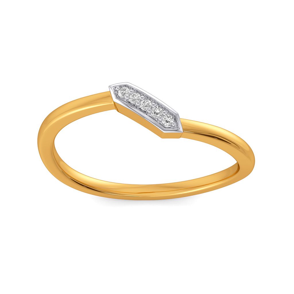 Bare N Bold Diamond Rings alternate view 3