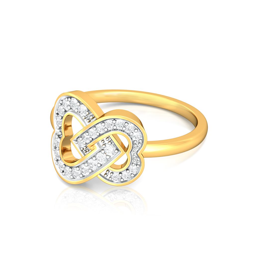Two Hearts Diamond Rings alternate view 3