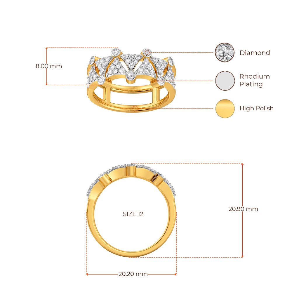 Double Subtle Diamond Rings image