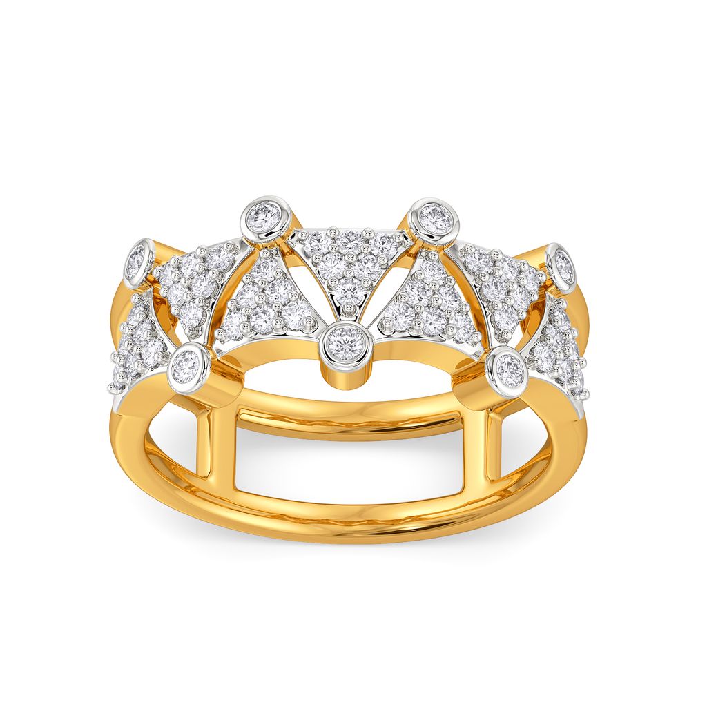 Double Subtle Diamond Rings alternate view 2