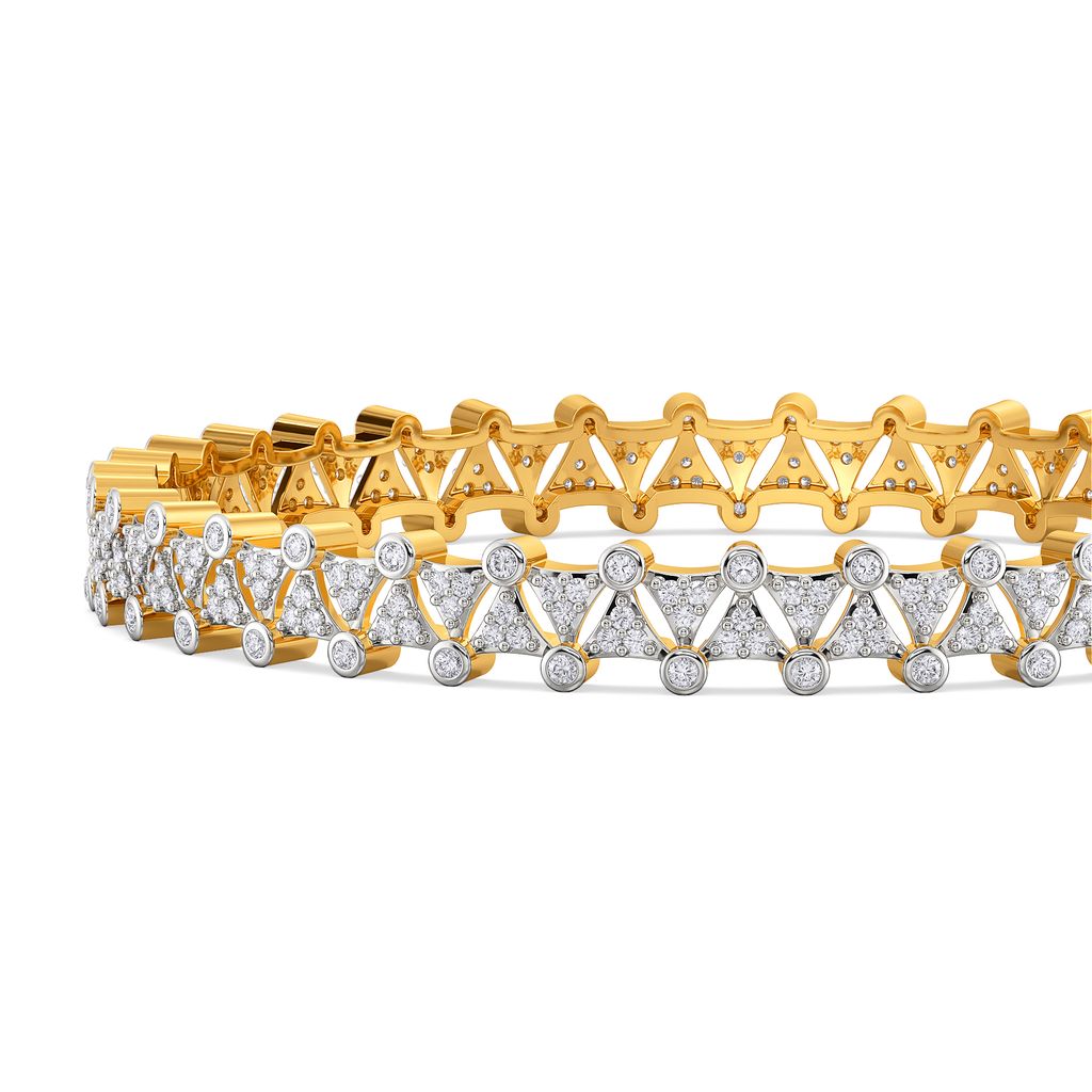 Double Subtle Diamond Bangles