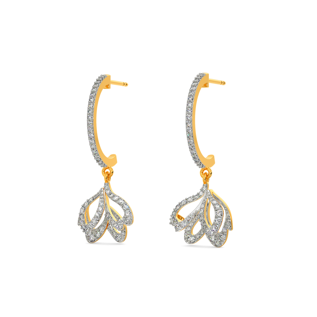 Touch of Lilac Diamond Earrings