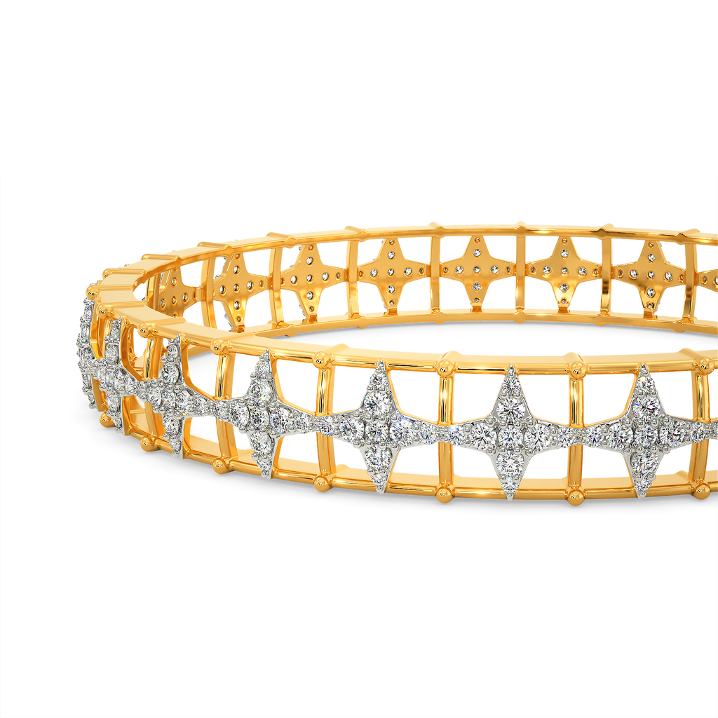 Just Beaded Diamond Bangles
