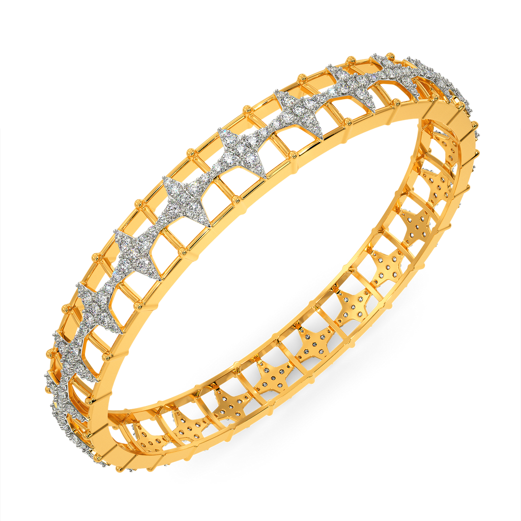 Just Beaded Diamond Bangles