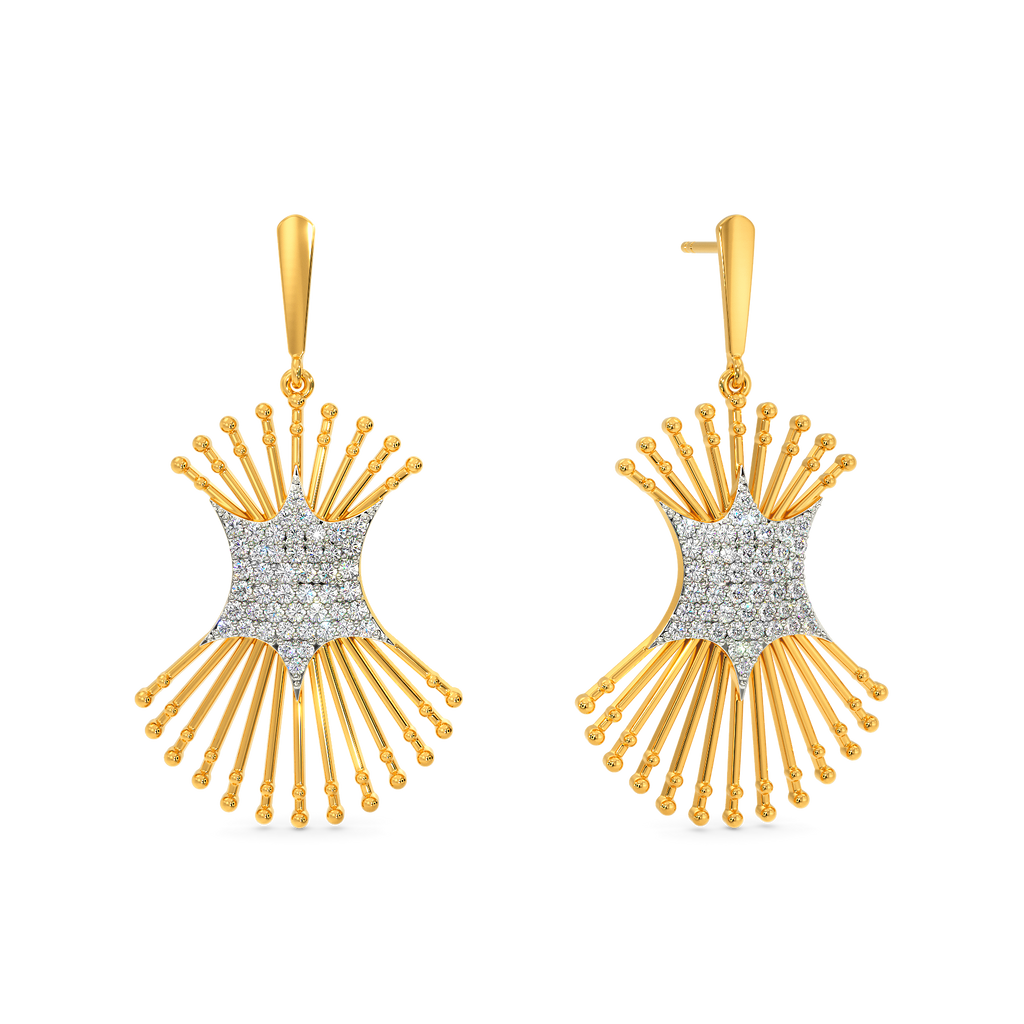 Playful Beads Diamond Earrings
