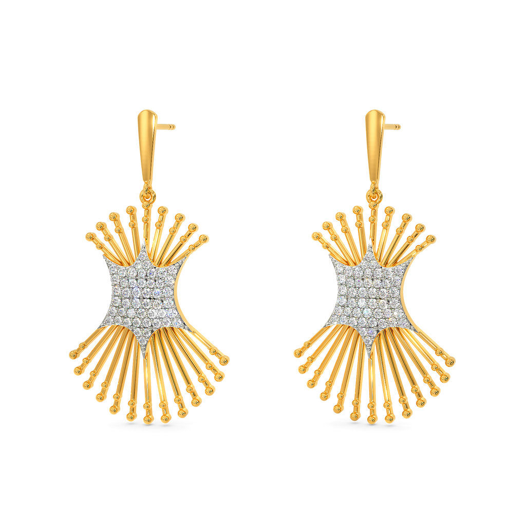 Playful Beads Diamond Earrings