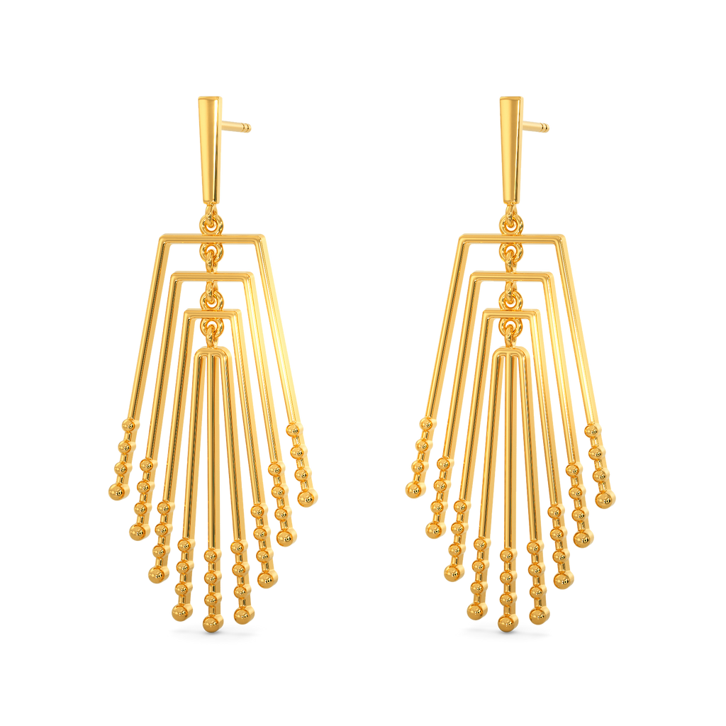 Bits n Beads Gold Earrings