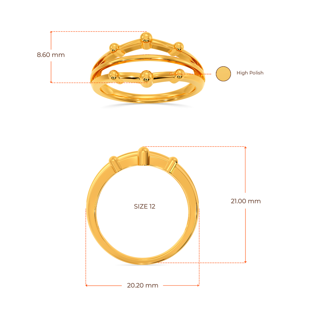 Bits n Beads Gold Rings image