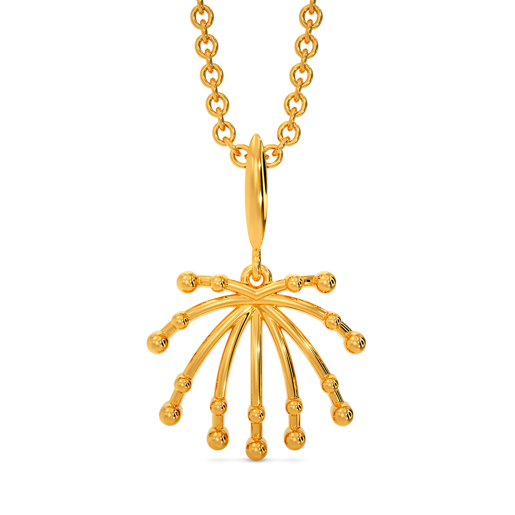 Beaded Fantasy Gold Pendants