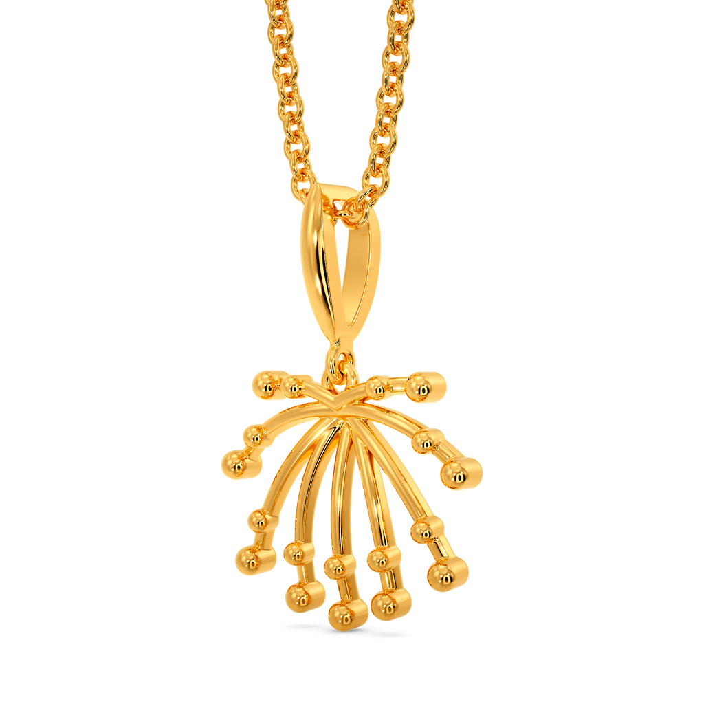 Beaded Fantasy Gold Pendants