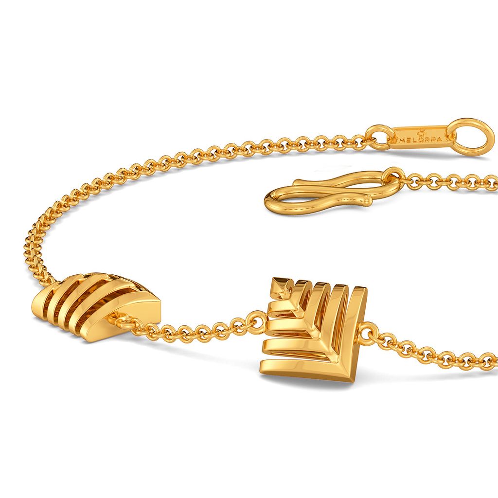 Skimpy Squares Gold Bracelets