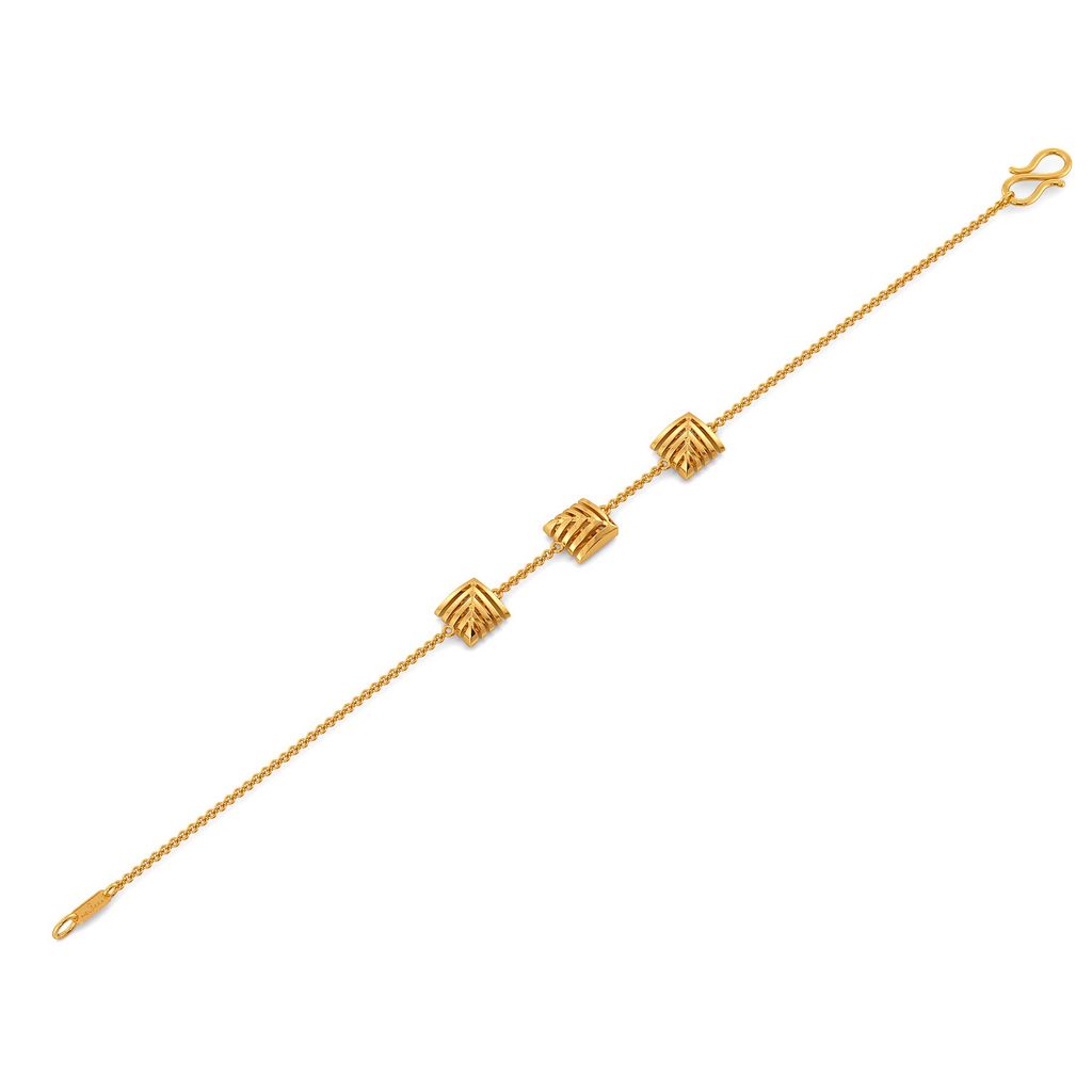 Skimpy Squares Gold Bracelets