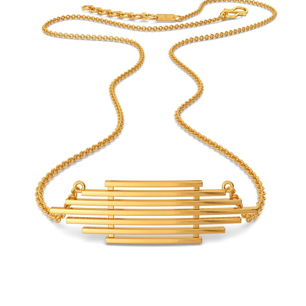 Lacy Label Gold Necklaces