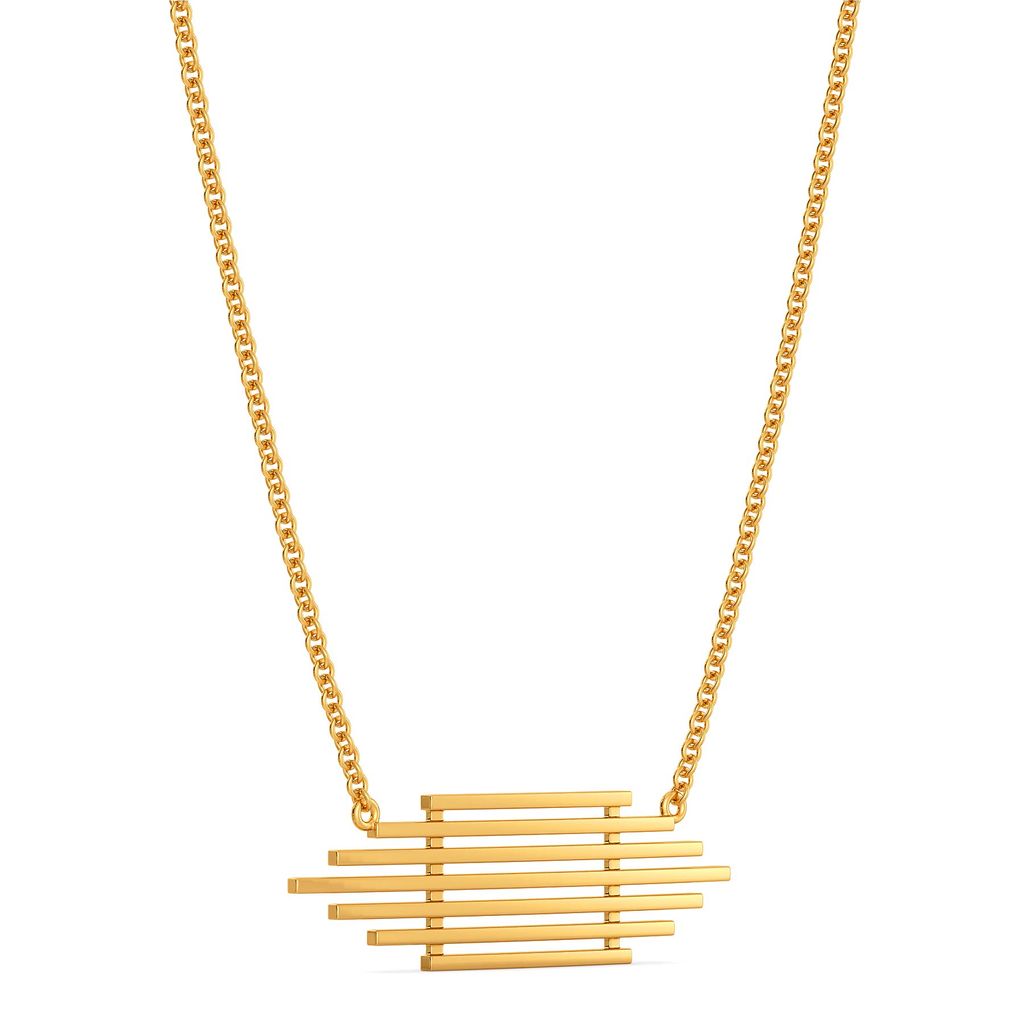 Lacy Label Gold Necklaces