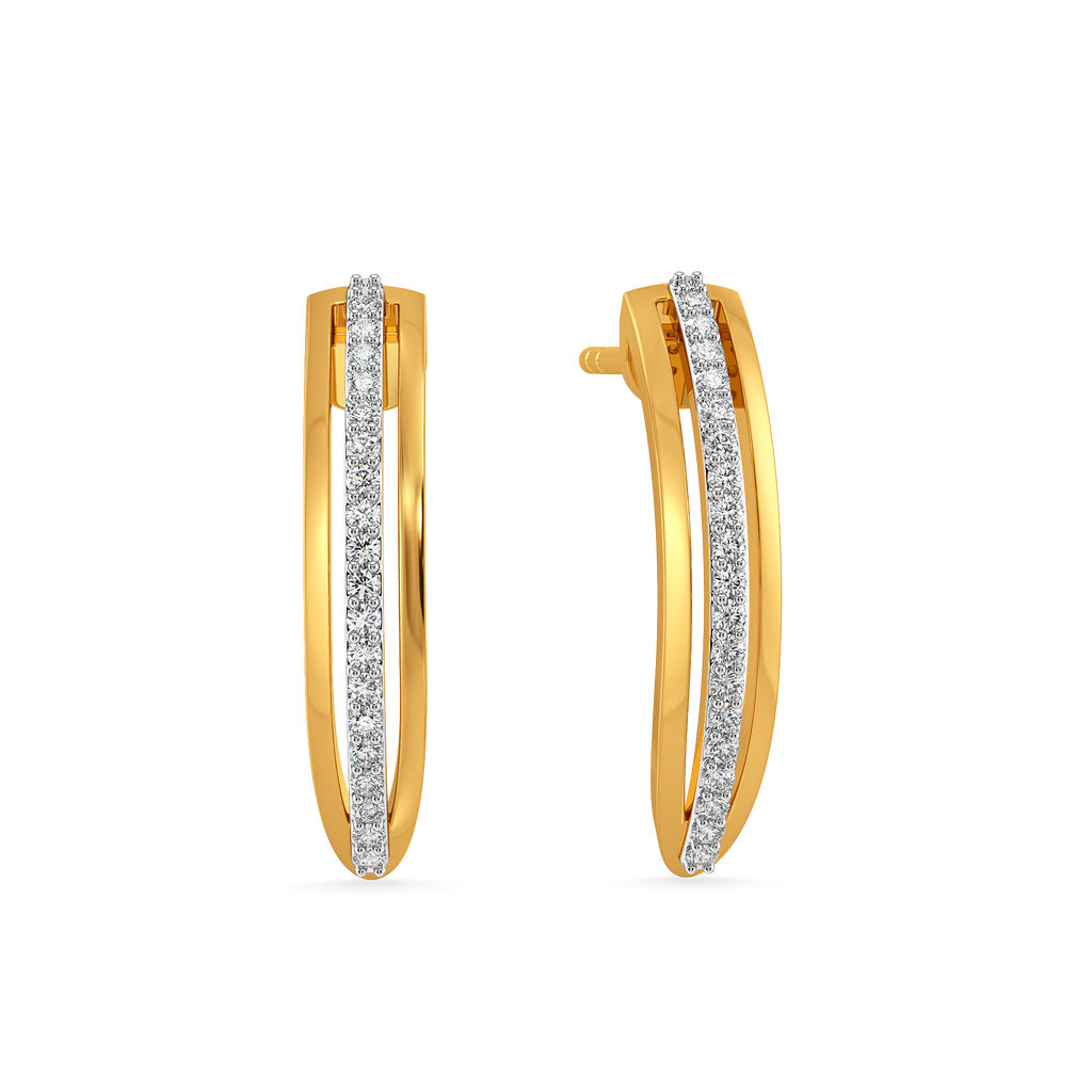 Slay in Stripes Diamond Earrings