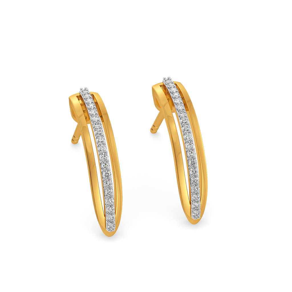 Slay in Stripes Diamond Earrings