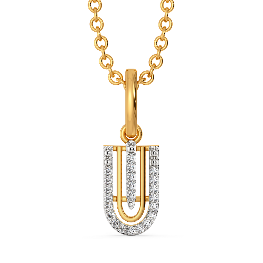 Slay in Stripes Diamond Pendants