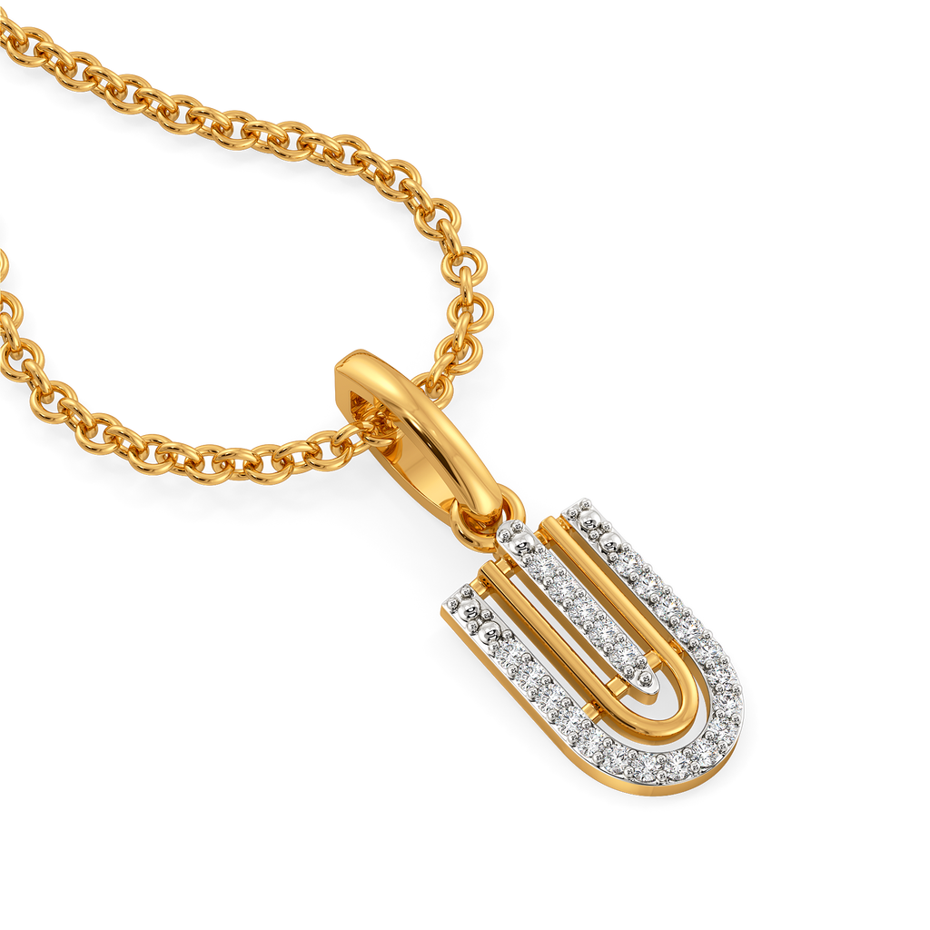Slay in Stripes Diamond Pendants