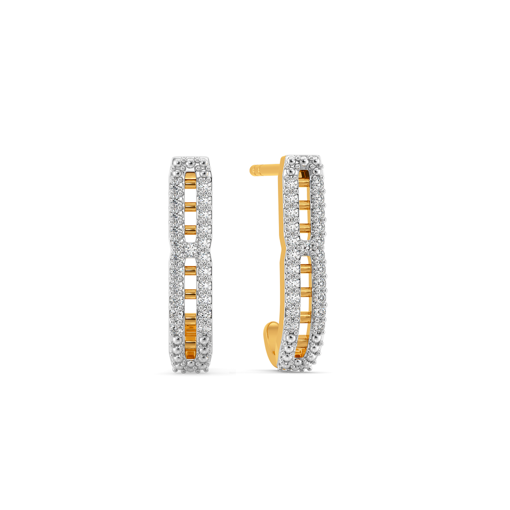 Smart Stripes Diamond Earrings